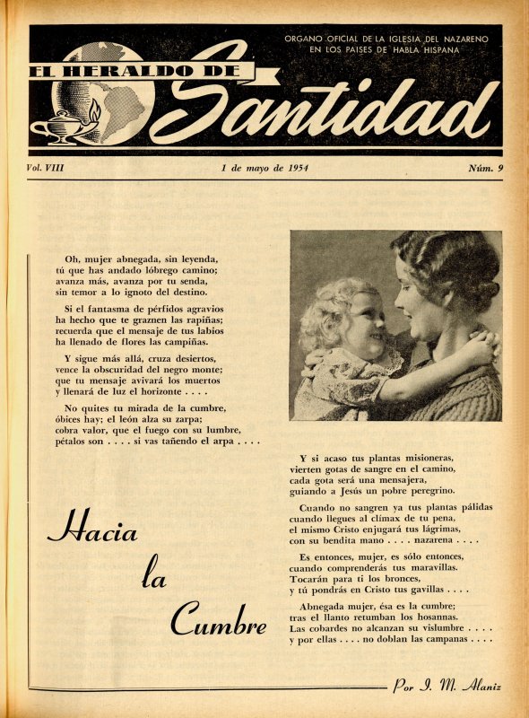 Portada: Hacia la cumbre, J. M. Alaniz