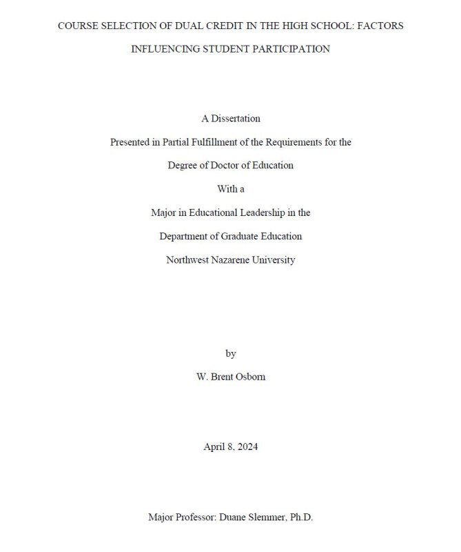 Dissertation title page