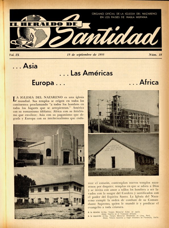 Portada: Asia, Europa, Las Américas y África 