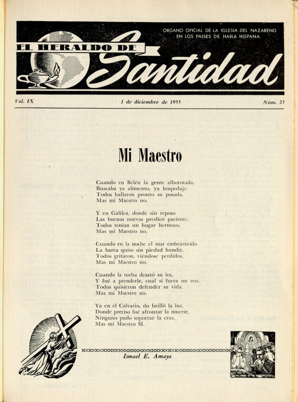 Portada: Mi maestro, Ismael E. Amaya