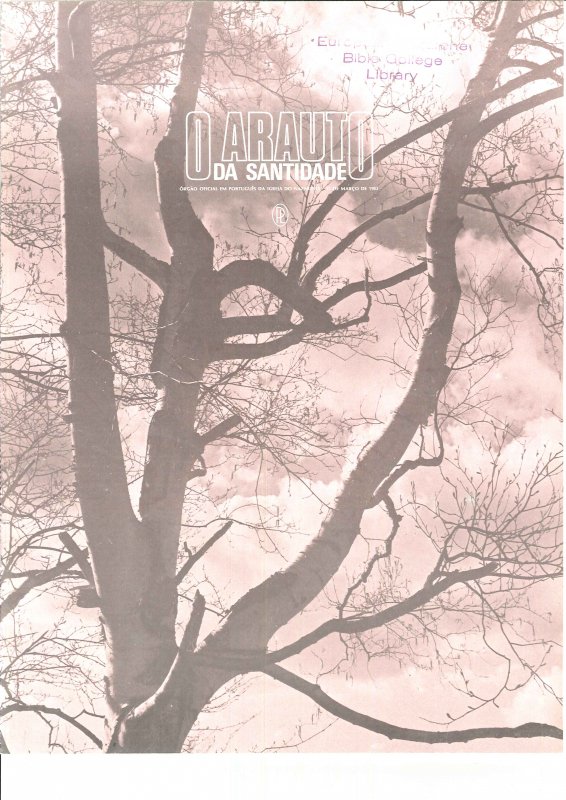 O ARAUTO DA SANTIDADE - 15 DE MARÇO DE 1983