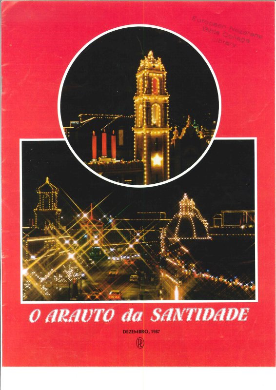 O ARAUTO DA SANTIDADE - DEZEMBRO 1987