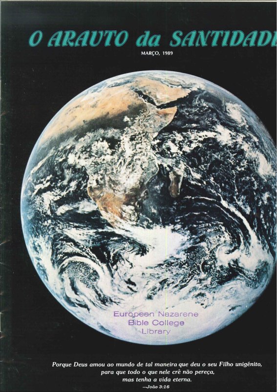 O ARAUTO DA SANTIDADE - MARÇO 1989