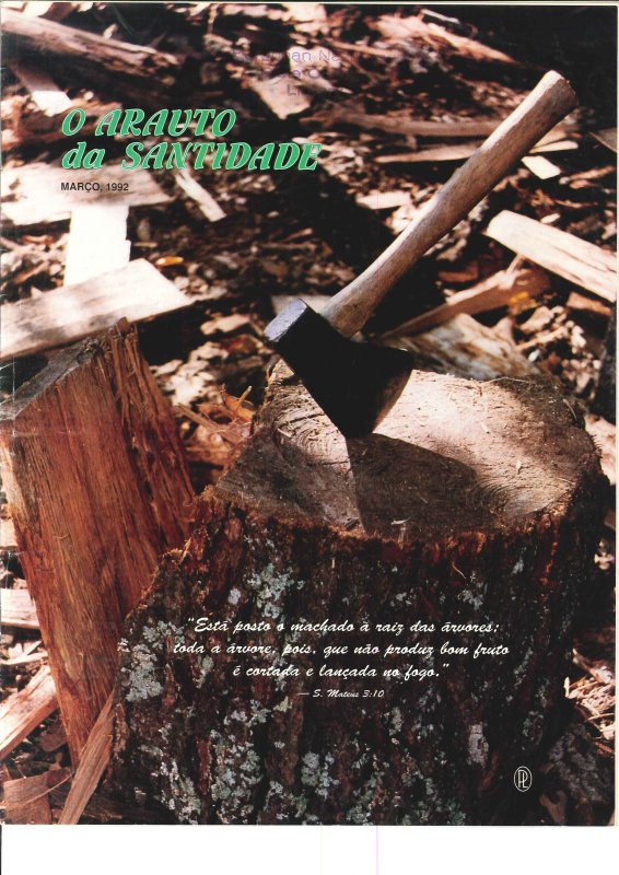 O ARAUTO DA SANTIDADE - MARÇO 1992