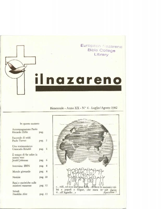 IL NAZARENO - Luglio-Agosto 1982