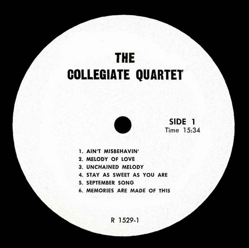 Singing the Classics - BNC Collegiate Quartet 1959