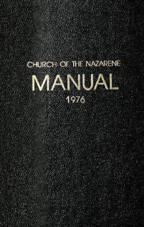 Manual of the Church of the Nazarene, 1976