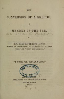 The conversion of a skeptic: a member of the bar