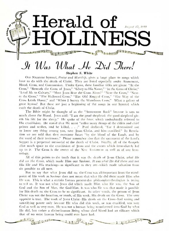 Herald of Holiness - August 12, 1959