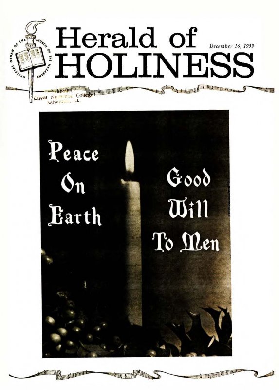 Herald of Holiness - December 16, 1959