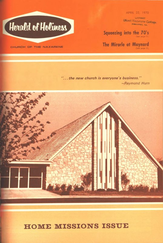 Herald of Holiness - April 22, 1970