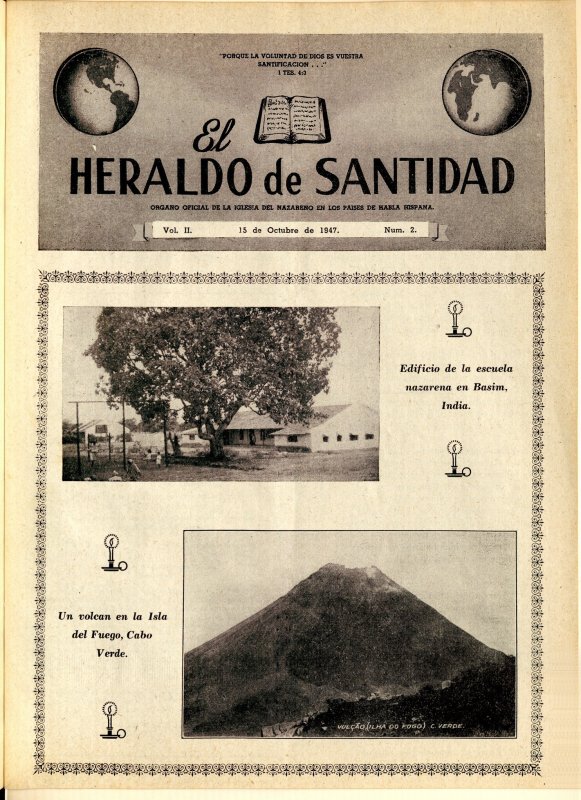 El Heraldo de Santidad, 15 de Octubre 1947, Vol 2 N°2