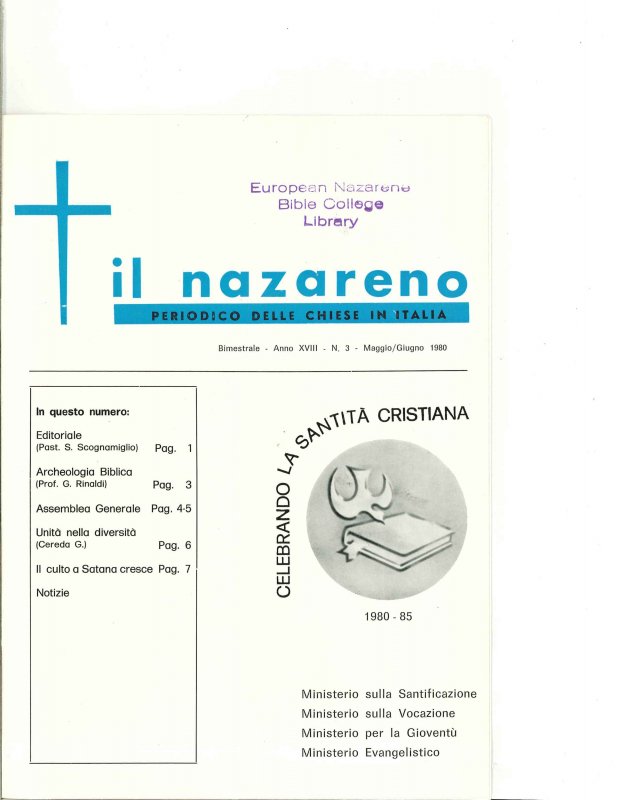 IL NAZARENO - Maggio-Giugno 1980