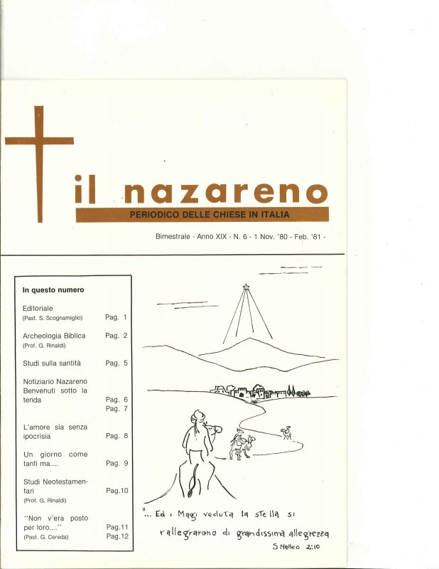 IL NAZARENO - Novembre 1980 - Febbraio 1981