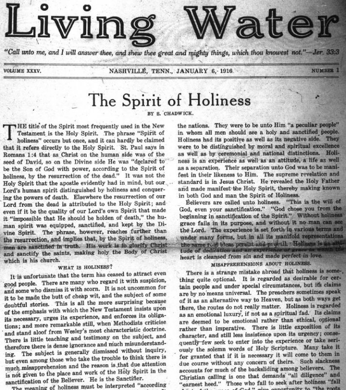 Living Water, Jan. 6, 1916