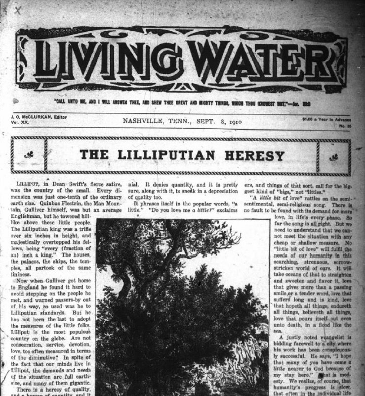 Living Water, Sept. 8, 1910