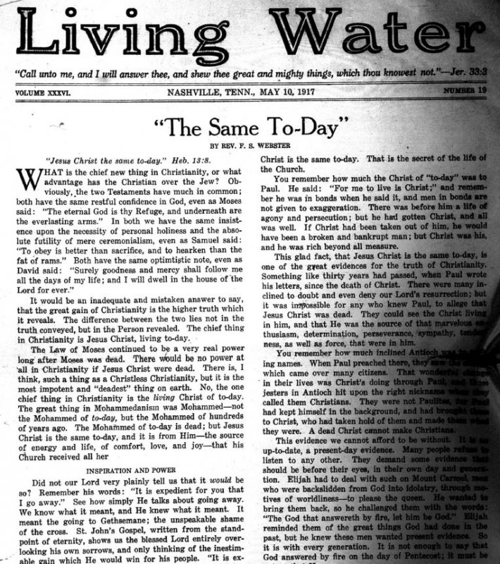 Living Water, May 10, 1917