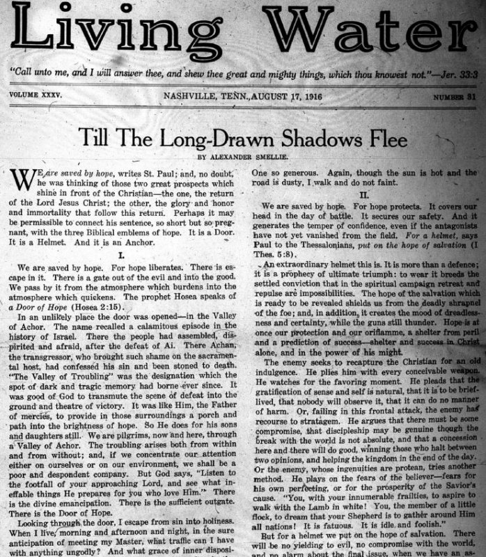 Living Water, Aug. 17, 1916