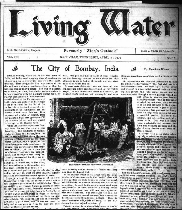 Living Water, Aug. 24, 1911