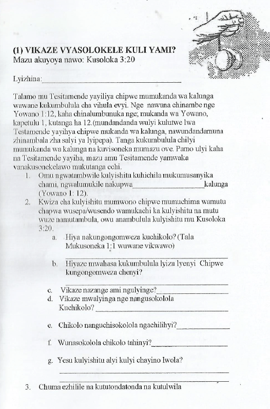 LUVALE - Basic Bible Studies for New and Growing Christians