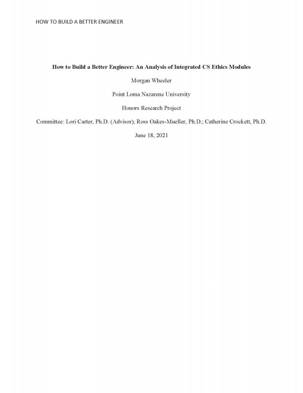 How to Build a Better Engineer: An Analysis of Integrated CS Ethics Modules