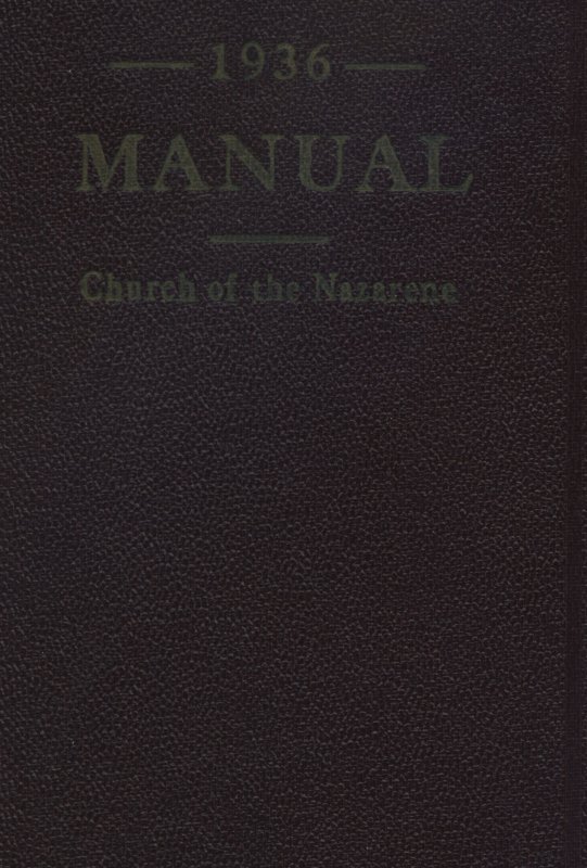 Manual of the Church of the Nazarene, 1936